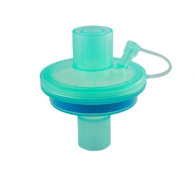 Фільтр дихальний з тепловологообмінником MEDICARE, вірусо-бактеріальний, з портом, одноразовий, для дорослих, прямий